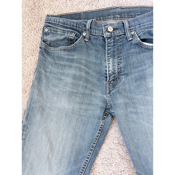 Levi's 511 Men's Slim Fit Straight Jeans 34x32 Blue Denim Size W34 L31 Zip Close - Picture 2 of 10